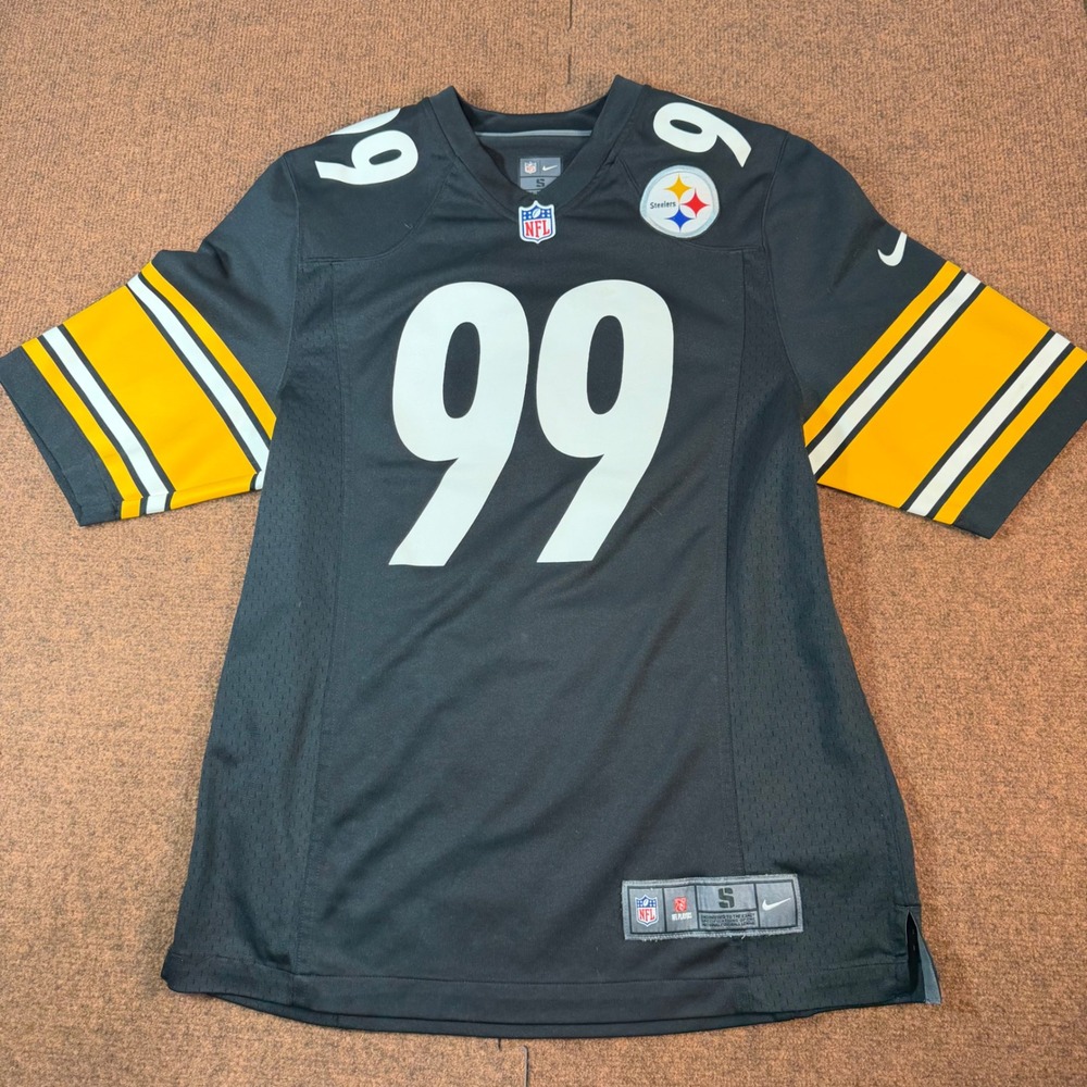 Nike Pittsburgh Steelers Brett Keisel 99 NFL Jersey Black Womens Small
